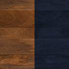 Zuo Tornos Side Table Walnut & Deep Blue