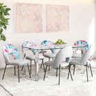 Zuo Torrey Dining Chair (Set of 2) Multicolor Print & Gray