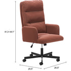 Zuo Sable Office Chair Brown