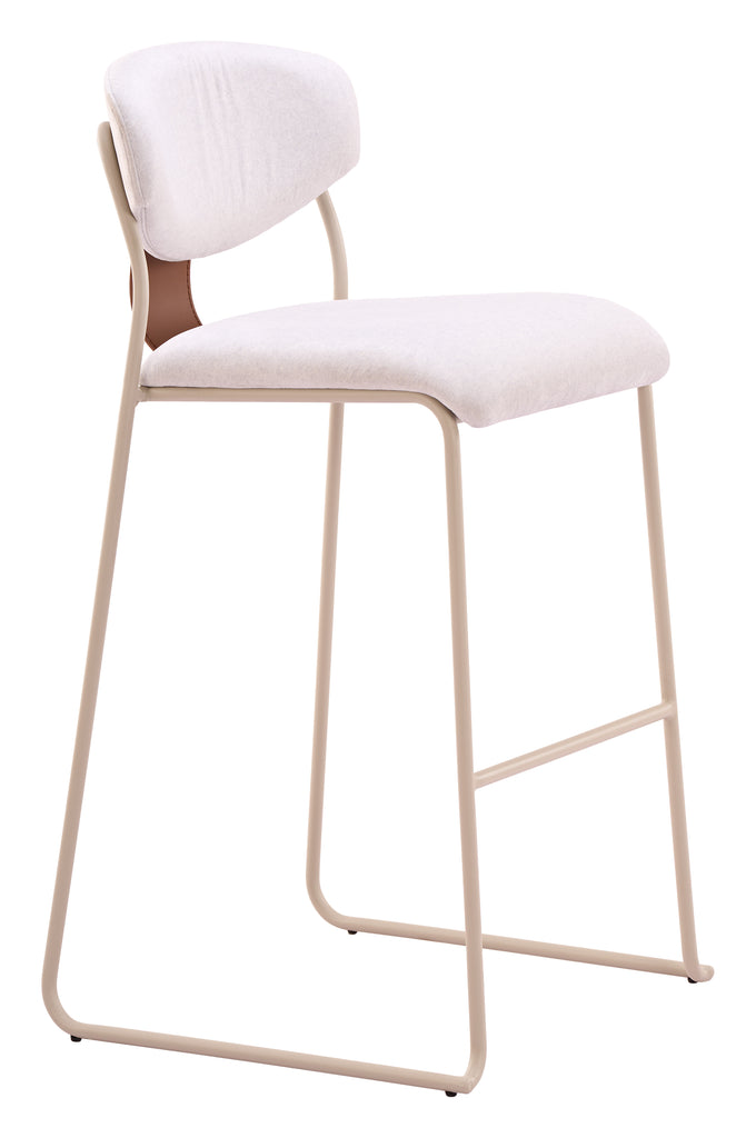 Zuo Meadow Barstool (Set of 4) Cloud White
