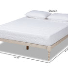 Baxton Studio Iseline Modern and Contemporary Antique White Finished Wood King Size Platform Bed Frame