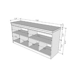 Manhattan Comfort Viennese Contemporary Modern 62" Sideboard in White