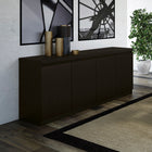 Manhattan Comfort Viennese Contemporary Modern 62" Sideboard in Black