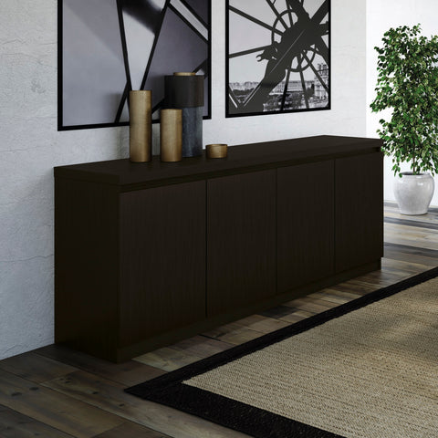 Manhattan Comfort Viennese Contemporary Modern 62" Sideboard in Black