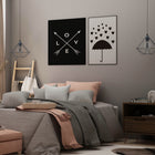 Manhattan Comfort Rockefeller Mid-Century Modern 20" Nightstand in Chestnut Brown (1-Drawer)