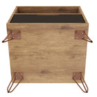 Manhattan Comfort Rockefeller Mid-Century Modern 20" Nightstand in Gray (1-Drawer)