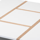 Baxton Studio Rasa Modern and Contemporary Two-Tone White and Oak Finished Wood Coffee Table