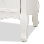 Baxton Studio Amalie Antique French Country Cottage Two-Tone White and Oak Finished 4-Drawer Accent Storage Cabinet