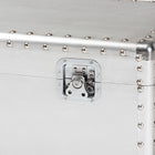 Baxton Studio Serge French Industrial Silver Metal Storage Trunk