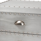 Baxton Studio Carel French Industrial Silver Metal 5-Drawer Accent Storage Cabinet