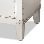 Baxton Studio Carel French Industrial Silver Metal 5-Drawer Accent Storage Cabinet