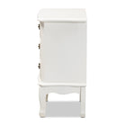 Baxton Studio Gabrielle Traditional French Country Provincial White-Finished 3-Drawer Wood End Table