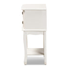 Baxton Studio Gabrielle Traditional French Country Provincial White-Finished 2-Drawer Wood End Table