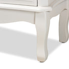 Baxton Studio Gabrielle Traditional French Country Provincial White-Finished 3-Drawer Wood Storage Cabinet