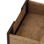 Manhattan Comfort Rockefeller Mid-Century Modern 20" Nightstand in Gray (2-Drawer)