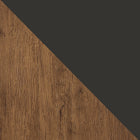 Manhattan Comfort Rockefeller Mid-Century Modern 20" Nightstand in Gray (2-Drawer)