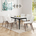 Zuo Magnus Dining Chair (Set of 2) White & Walnut