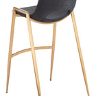 Zuo Desi Barstool (Set of 2) Black & Gold