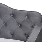 Baxton Studio Freda Traditional and Transitional Grey Velvet Fabric Upholstered and Button Tufted Twin Size Daybed with Trundle