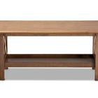 Baxton Studio Reese Traditional Transitional Walnut Brown Finished Rectangular Wood Coffee Table