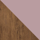 Manhattan Comfort Rockefeller Mid-Century Modern 35" Dresser in Pink (3-Drawer)