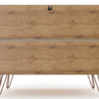 Manhattan Comfort Rockefeller Mid-Century Modern 35" Dresser in Gray (3-Drawer)