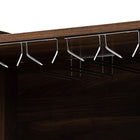 Baxton Studio Carrie Transitional Farmhouse Walnut Brown Finished Wood Wine Storage Cabinet