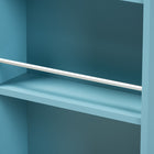 Baxton Studio Liona Modern and Contemporary Sky Blue Finished Wood Kitchen Storage Cart