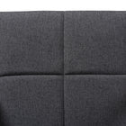 Baxton Studio Theresa Dark Grey and Walnut Effect 2-Piece Chair Set