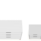 Manhattan Comfort Rockefeller Mid-Century Modern 2-Piece Dresser Set in White