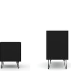 Manhattan Comfort Rockefeller Mid-Century Modern 2-Piece Dresser Set in Black