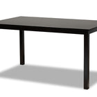 Baxton Studio Eveline Modern and Contemporary Espresso Brown Finished Rectangular Wood Dining Table