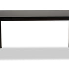 Baxton Studio Eveline Modern and Contemporary Espresso Brown Finished Rectangular Wood Dining Table