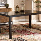 Baxton Studio Eveline Modern and Contemporary Espresso Brown Finished Rectangular Wood Dining Table