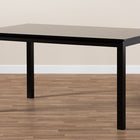 Baxton Studio Eveline Modern and Contemporary Espresso Brown Finished Rectangular Wood Dining Table
