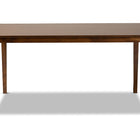 Baxton Studio Eveline Modern and Contemporary Walnut Brown Finished Rectangular Wood Dining Table