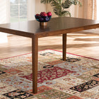 Baxton Studio Eveline Modern and Contemporary Walnut Brown Finished Rectangular Wood Dining Table