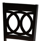 Baxton Studio Sanne Modern and Contemporary Sand Fabric Upholstered and Dark Brown Finished Wood 7-Piece Dining Set