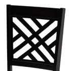 Baxton Studio Caron Modern and Contemporary Grey Fabric Upholstered Espresso Brown Finished Wood 7-Piece Dining Set