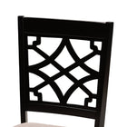 Baxton Studio Mael Modern and Contemporary Sand Fabric Upholstered and Espresso Brown Finished Wood 2-Piece Dining Chair Set