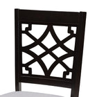 Baxton Studio Elena Modern and Contemporary Grey Fabric Upholstered and Dark Brown Finished Wood 7-Piece Dining Set