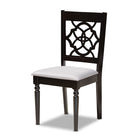 Baxton Studio Sadie Modern and Contemporary Grey Fabric Upholstered and Dark Brown Finished Wood 7-Piece Dining Set