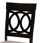 Baxton Studio Lucie Modern and Contemporary Sand Fabric Upholstered and Espresso Brown Finished Wood 2-Piece Dining Chair Set Set