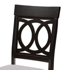 Baxton Studio Jessie Modern and Contemporary Grey Fabric Upholstered and Dark Brown Finished Wood 7-Piece Dining Set