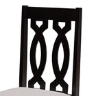 Baxton Studio Cherese Modern and Contemporary Grey Fabric Upholstered and Dark Brown Finished Wood 7-Piece Dining Set