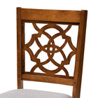 Baxton Studio Sadie Modern and Contemporary Grey Fabric Upholstered and Walnut Brown Finished Wood 7-Piece Dining Set