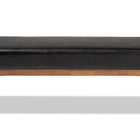 Baxton Studio Arvid Mid-Century Modern Dark Brown Faux Leather Upholstered Wood Dining Bench