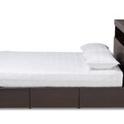 Baxton Studio Blaine Modern and Contemporary Dark Brown Finished Wood Queen Size 6-Drawer Platform Storage Bed