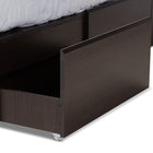 Baxton Studio Blaine Modern and Contemporary Dark Brown Finished Wood Queen Size 6-Drawer Platform Storage Bed