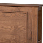 Baxton Studio Danielle Traditional and Transitional Rustic Ash Walnut Brown Finished Wood Queen Size Platform Storage Bed with Built-In Shelves